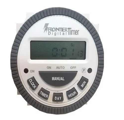 Real Instruments Frontier DC-Powered 5-Pin 30 Amp Heavy-Duty Programmable Timer Switch with High-Power Load Capacity, Automatic ON/OFF Scheduling, Multi-Function Control, Durable Design & Energy-Efficient Operation, FTS-DC