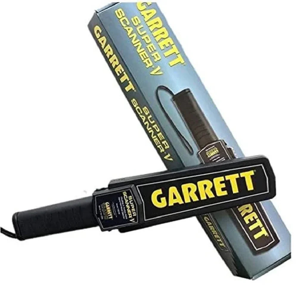 Garrett Hand Held Metal Detector 1165190 with High Sensitivity, 6.5 kHz Frequency, 10-Inch Detection Depth, Waterproof Multi-Tone Audio Alerts, LED Indicator Display for Treasure Hunting, Security Inspections & Outdoor Exploration