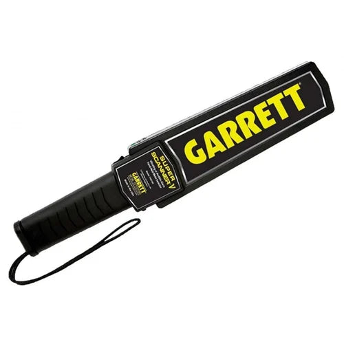 Garrett Hand Held Metal Detector 1165190 with High Sensitivity, 6.5 kHz Frequency, 10-Inch Detection Depth, Waterproof Multi-Tone Audio Alerts, LED Indicator Display for Treasure Hunting, Security Inspections & Outdoor Exploration