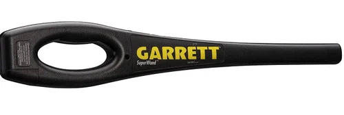 Garrett SuperWand Hand Held Metal Detector 1165800 with Adjustable Sensitivity, 7.8 kHz Frequency, 12-Inch Maximum Detection Depth, Waterproof Multi-Tone Audio Alerts for Treasure Hunting, Security & Industrial Applications