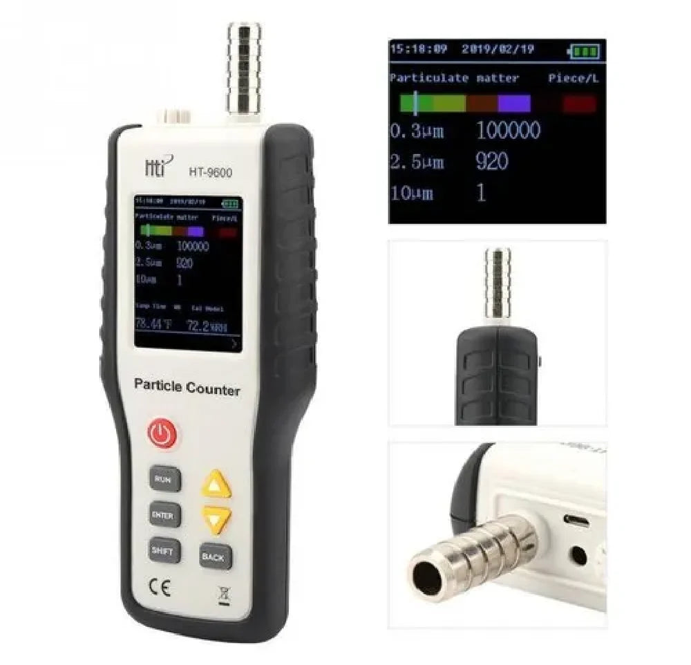 Real Instruments Air Quality Tester, Air Quality Monitor 320 X 240 Screen Resolution Widely Used High Definition Screen 100 To 240V for Homes for Gyms (EU Plug), AQM-10