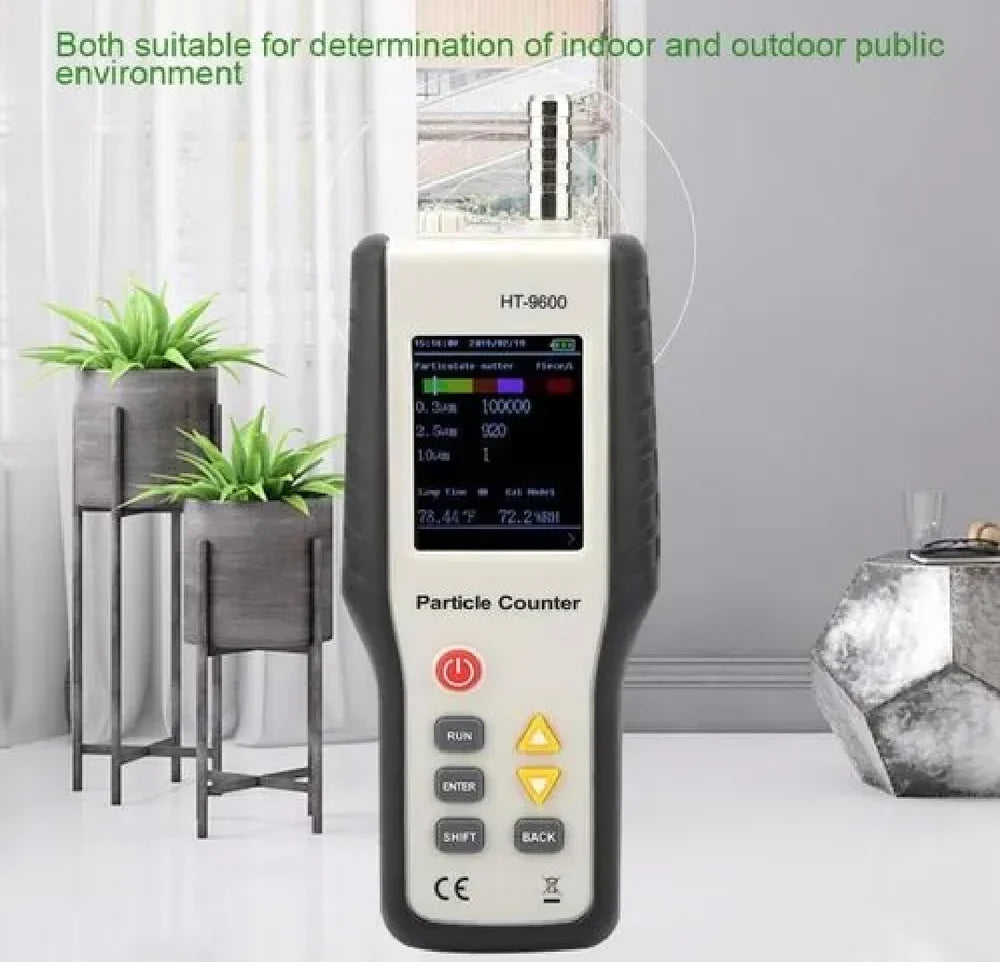 Real Instruments Air Quality Tester, Air Quality Monitor 320 X 240 Screen Resolution Widely Used High Definition Screen 100 To 240V for Homes for Gyms (EU Plug), AQM-10