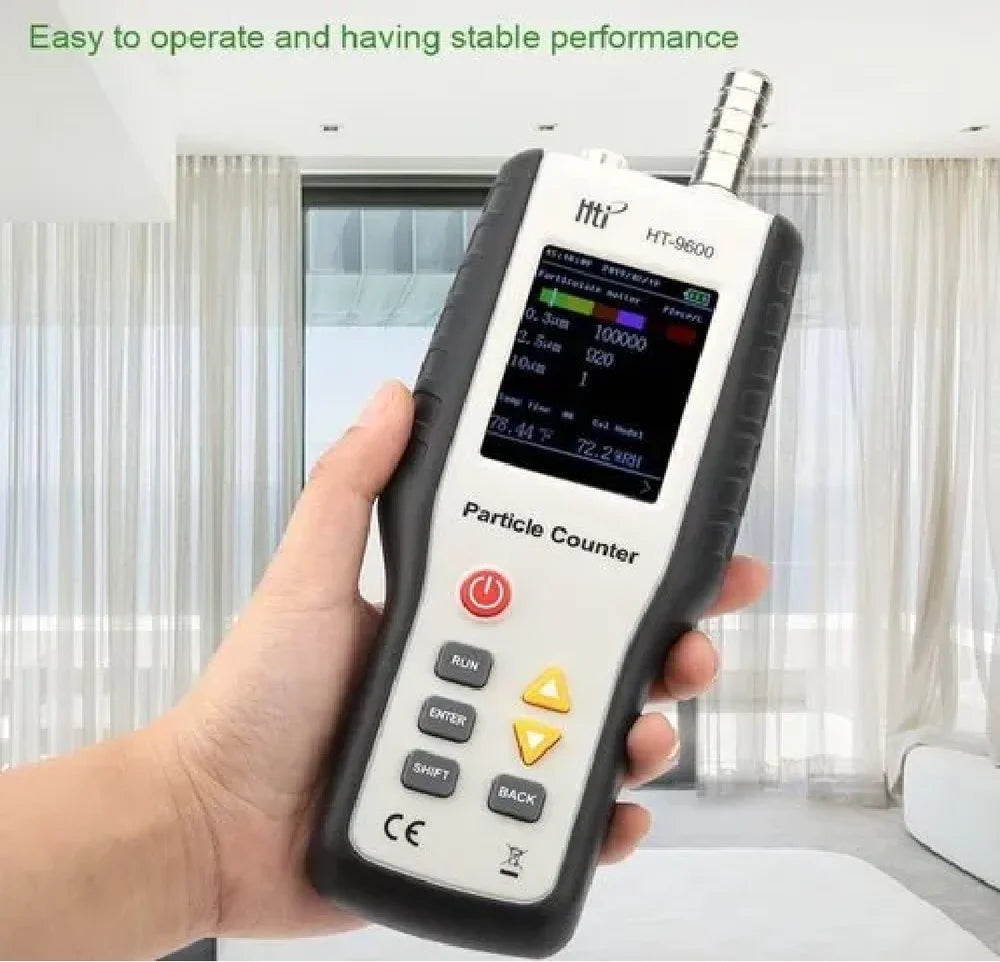 Real Instruments Air Quality Tester, Air Quality Monitor 320 X 240 Screen Resolution Widely Used High Definition Screen 100 To 240V for Homes for Gyms (EU Plug), AQM-10