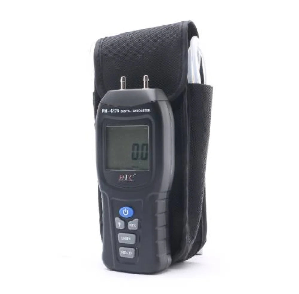 HTC PM-6175 Digital Manometer 75 PSI with Wide-Range Pressure Measurement, Multiple Units, and High Accuracy for Industrial, HVAC, and Scientific Applications