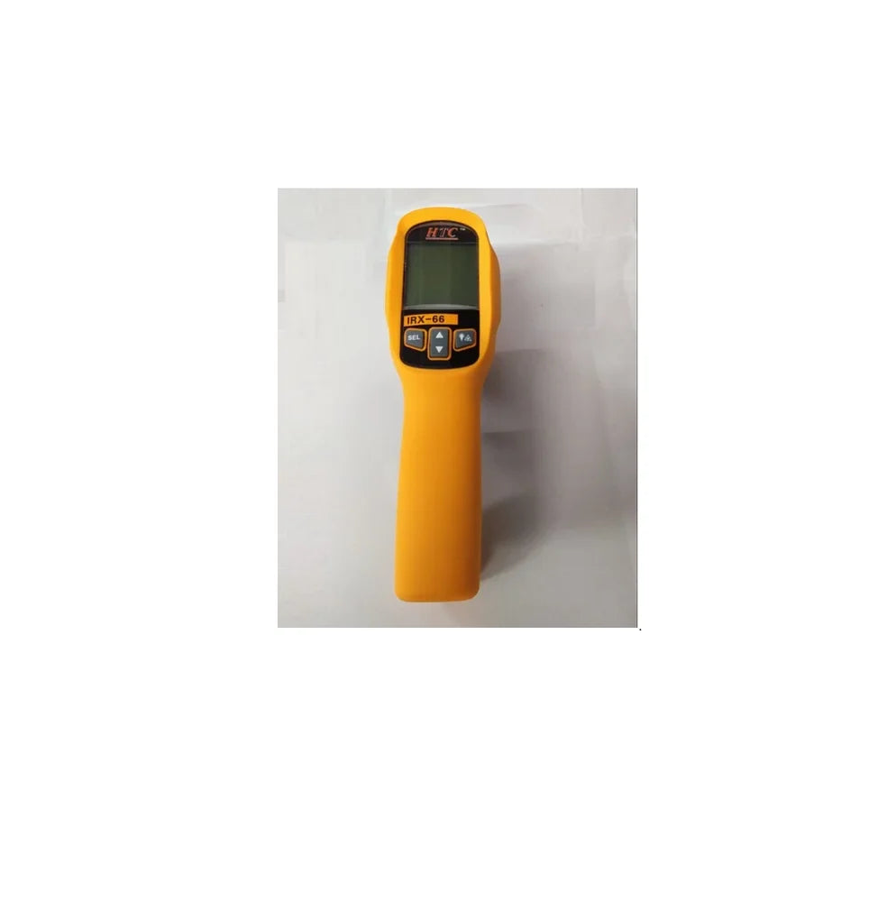 HTC IRX-63 High-Precision Infrared Thermometer with Dual-Laser Targeting, Wide Temperature Range, Non-Contact Digital Measurement, Adjustable Emissivity, Fast Response Time, Backlit LCD Display, and Long-Distance Spot Ratio, IRX-63