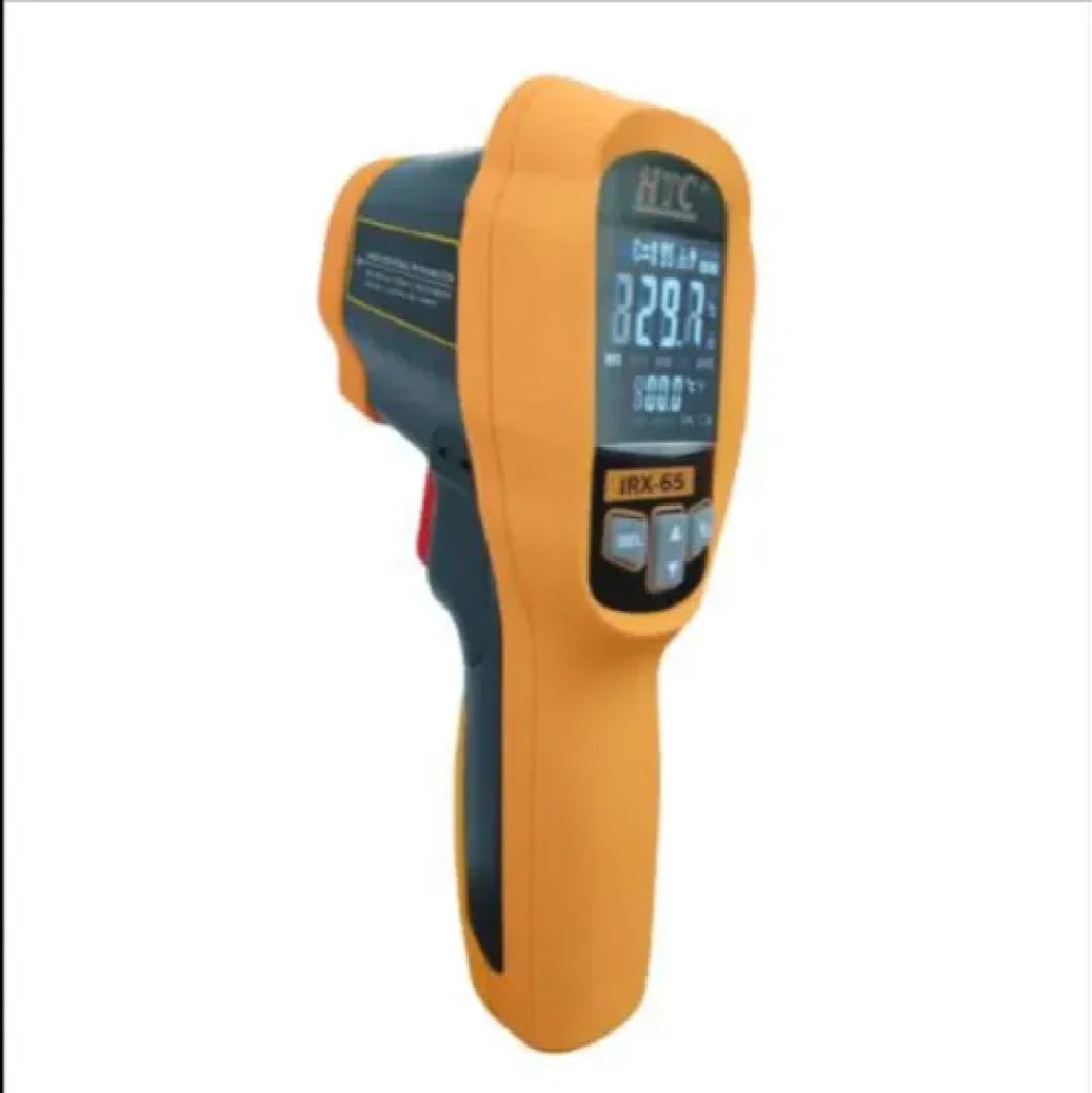HTC IRX-65 Infrared Thermometer with Dual-Laser Targeting, Non-Contact Digital Measurement, Adjustable Emissivity, Ultra-Fast Response Time, High Distance-to-Spot Ratio, Backlit LCD Display & Precision Temperature Monitoring, IRX-65
