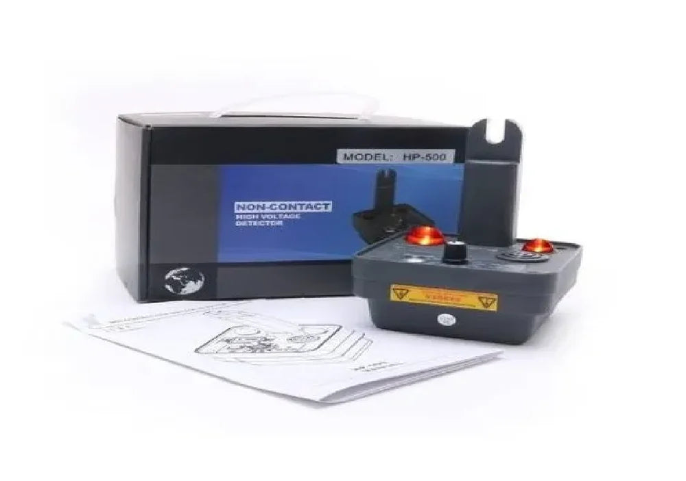 HTC High Voltage Detector HP-500 Non-Contact Voltage Tester for AC Voltages Ranging from 220V To 500kV with LED Indicators, Audible Alarm, Adjustable Sensitivity, IP54 Dust and Water Resistance, and Long Battery Life for Electrical Safety
