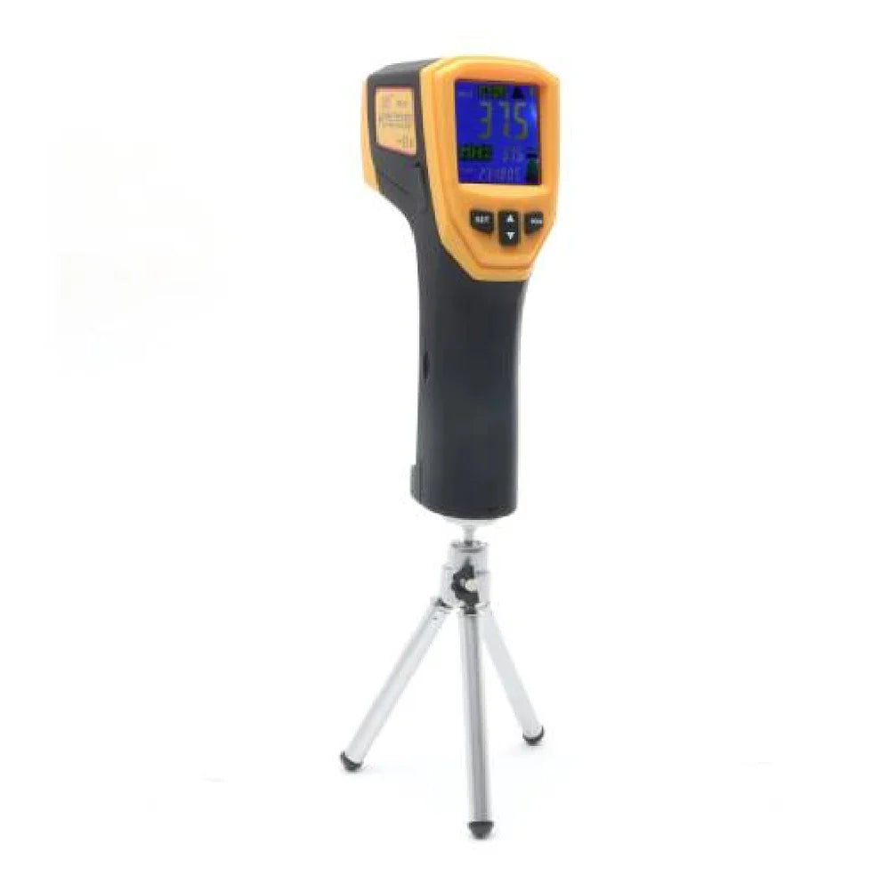 HTC IRX-69 Non-Contact Infrared Thermometer with Dual-Laser Targeting, Temperature Range -50 to 2280°C, Adjustable Emissivity, Ultra-Fast Response Time, High Distance-to-Spot Ratio, LCD Display for Industrial, HVAC & Laboratory, IRX-69