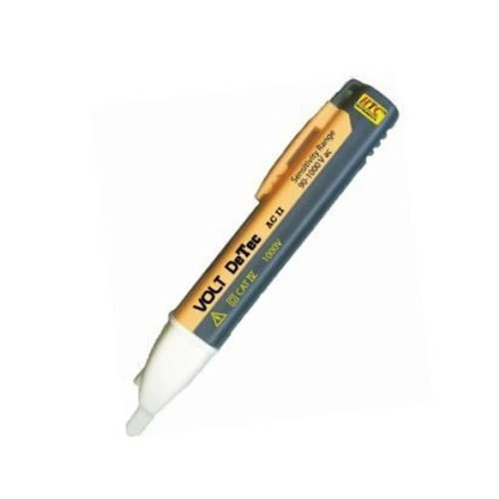 HTC AC-II Non-Contact Voltage Tester, Electrical Voltage Detector Pen 12-1000V AC Inductive Electric Tester Pen Digital Multi-meter Volt Meter with Alarm Mode Live/Null Wire Judgment