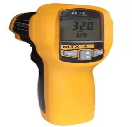 HTC MTX-4 High-Precision Infrared Thermometer with Dual-Laser Targeting, Wide Temperature Range, Non-Contact Digital Temperature Measurement, Adjustable Emissivity, Fast Response Time, Backlit LCD Display & Long-Distance Spot Ratio, MTX-4