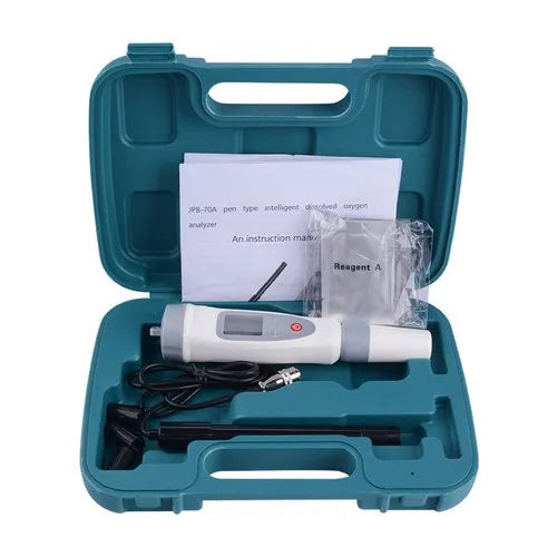 Real Instruments JPB-70A High-Precision Dissolved Oxygen Meter with Wide Measurement Range, Automatic Air Calibration, Temperature Compensation, IP54 Waterproof, & User-Friendly for Environmental Monitoring, Aquaculture, Water Treatment & Laboratory