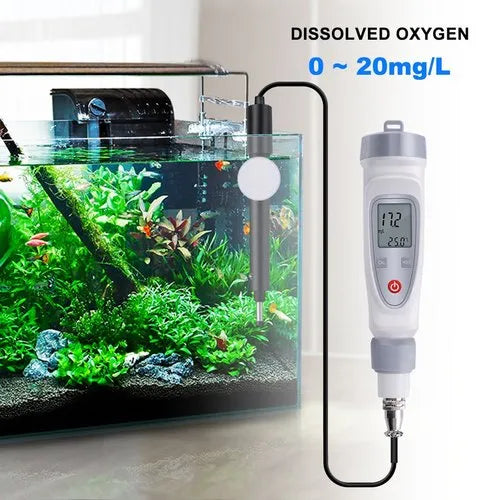 Real Instruments JPB-70A High-Precision Dissolved Oxygen Meter with Wide Measurement Range, Automatic Air Calibration, Temperature Compensation, IP54 Waterproof, & User-Friendly for Environmental Monitoring, Aquaculture, Water Treatment & Laboratory