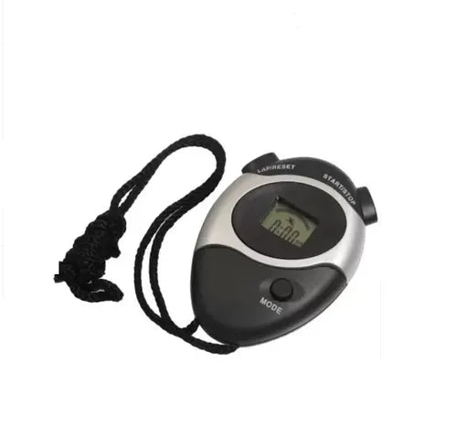 Real Instruments Kadio KD-1069 Digital Stopwatch with 1/100th Second Precision, 23-Hour Timing Capacity, Alarm and Date Function, 12/24 Hour Format, Lightweight Design with Neck Cord for Sports, Fitness, and Educational Use