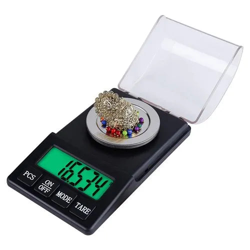 Real Instruments Professional Digital Weighing Scale KW-3018 Digital Pocket Weighing Scale/Carat Scale - 0.001g/1mg - 60g - Ideal for Diamond, Gems, Precious Stones, Gold etc.