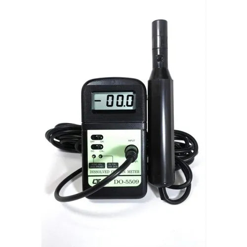 Lutron DO-5509 High-Precision Dissolved Oxygen Meter, Automatic Calibration, Polarographic Probe, Temperature Compensation, IP65 Splashproof Rating for Aquaculture, Environmental Monitoring, Water Treatment & Laboratory Research