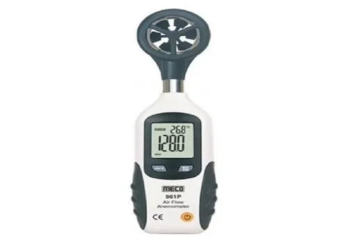 Meco 961P High-Accuracy Digital Anemometer with Large LCD Display, Multi-Unit Wind Speed Measurement in m/s, km/h, ft/min, mph, and knots, Data Hold Function, Max/Min Recording, Auto Power Off, and Battery-Powered Handheld Design , 961P
