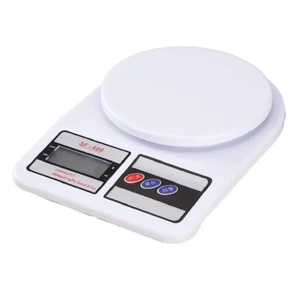 Real Instruments Weighing Scale SF-400, Digital Kitchen Weighing Scale 0.1Gm to 10 Kg Portable Weighting Machine for Home Electronic Food Weight Machine Lcd Black Display Measuring Cooking Vegetable Fruit Food Weighing Machine