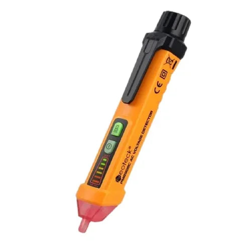 Real Instruments Voltage Tester AC-8 Non-Contact-Based Electrical Tester with AC Voltage Detection Range of 12V to 1000V, LED Indicators, Audible Buzzer, Continuity Test Function, Durable Shock-Resistant Body, and Portable Design for Professional & Home