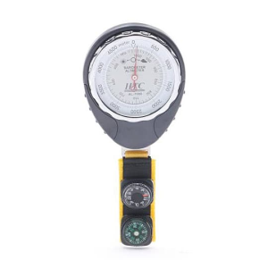 HTC AL-7000 Precision Analog Altimeter with Dual Measurement Range, 0-5000 Meters and 580-1040 hPa, Durable and Lightweight Design, Battery-Free Operation, Compact Size, and Accessories for Outdoor Adventures and Atmospheric Monitoring