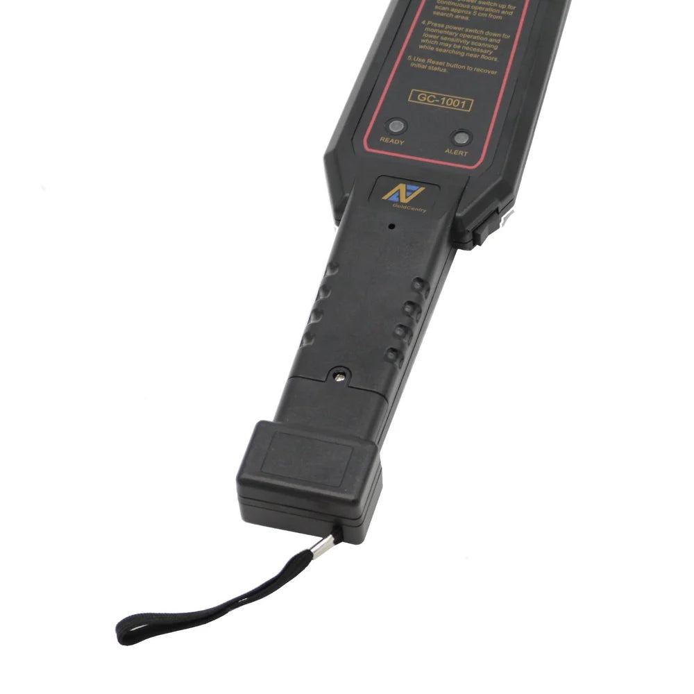 Real Instruments Metal Detector GC-1001 with Adjustable Sensitivity High-Frequency Operation 6-Inch Maximum Detection Depth, Audio & Visual Alerts, Lightweight Compact Design, Durable ABS Plastic for Security Inspections, Treasure Hunting & Industrial Use