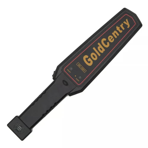Real Instruments Metal Detector GC-1001 with Adjustable Sensitivity High-Frequency Operation 6-Inch Maximum Detection Depth, Audio & Visual Alerts, Lightweight Compact Design, Durable ABS Plastic for Security Inspections, Treasure Hunting & Industrial Use