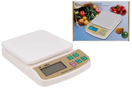 Real Instruments Weighing Scale SF-400A, Digital Weight Machine for kitchen with 10 kg Capacity, 1 g Accuracy, Tare Function, Kitchen Weighing Scale for Shop, Electronic Weight Machine Ideal for Health, Diet.