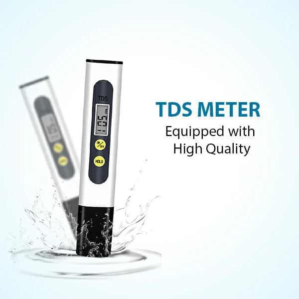Real Instruments Digital TDS-2 Total Dissolved Solids Meter with High-Accuracy Measurements, Wide Range, Automatic Temperature Compensation, Durable Waterproof Design and Compact, Water Quality Testing in Industrial, Environmental & Aquatic Applications