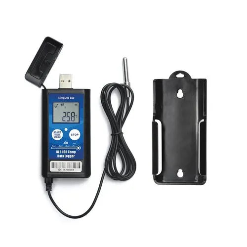 Real Instruments Tempu06 L Temperature Data Logger USB Portable Bluetooth Temperature Recorder Data Recorder Industrial Temperature Measuring Tool for Cold Chain Transport, Tempu06 L