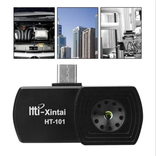 Real Instruments HT-101 Thermal Camera, Type-C Micro USB Mini Infrared Imager Hti Thermal Camera for Mobile Phone, Air Conditioning and Building Temperature Testing