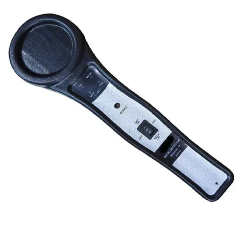 Real Instruments Metal Detector MD-03 Handheld High-Sensitivity Security Scanner with Adjustable Sensitivity 20 kHz Operating Frequency, Audio & Visual Alerts LED Battery Indicator Replaceable 9V Battery for Security, Industrial & Exploration Applications