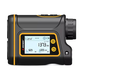 Real Instruments SNDWAY SW-1500B High-Precision Laser Range Finder with Advanced Distance Measurement, Touch Screen Digital Golf Laser Rangefinder 1500m, Multi-Mode Functionality, and Large LCD Display for Outdoor, Sports, and Construction Applications