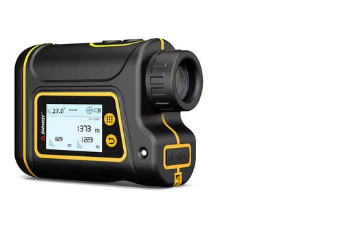 Real Instruments SNDWAY SW-1500B High-Precision Laser Range Finder with Advanced Distance Measurement, Touch Screen Digital Golf Laser Rangefinder 1500m, Multi-Mode Functionality, and Large LCD Display for Outdoor, Sports, and Construction Applications