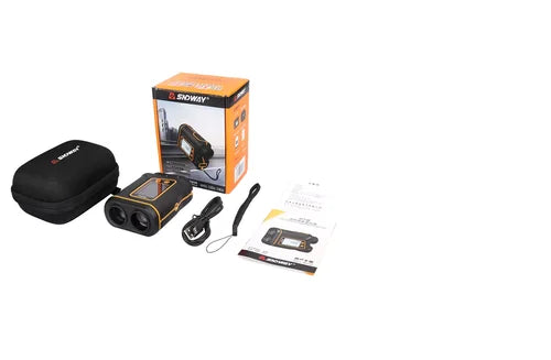 Real Instruments SNDWAY SW-1500B High-Precision Laser Range Finder with Advanced Distance Measurement, Touch Screen Digital Golf Laser Rangefinder 1500m, Multi-Mode Functionality, and Large LCD Display for Outdoor, Sports, and Construction Applications